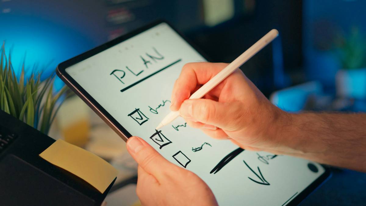 Caption Communication Plans displayed on a smartphone showing synchronized wellness subtitles during a mindfulness exercise