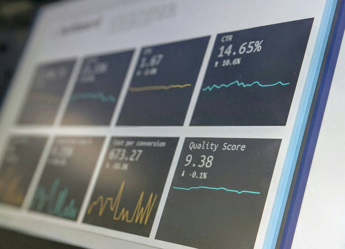 Caption Success Metrics dashboard showing subtitle accuracy and viewer engagement stats for a meditation app
